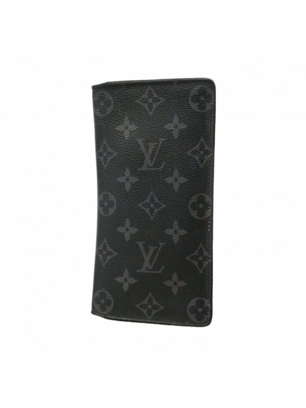 Louis Vuitton Wallet Monogram Eclipse Portefeuille Brazza Black